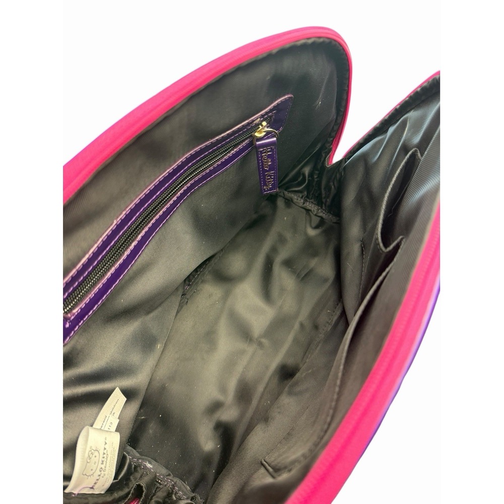 Loungefly Loves Hello Kitty Bowler Tote Bag Wallet Set Pink Purple RARE - Picture 2 of 16